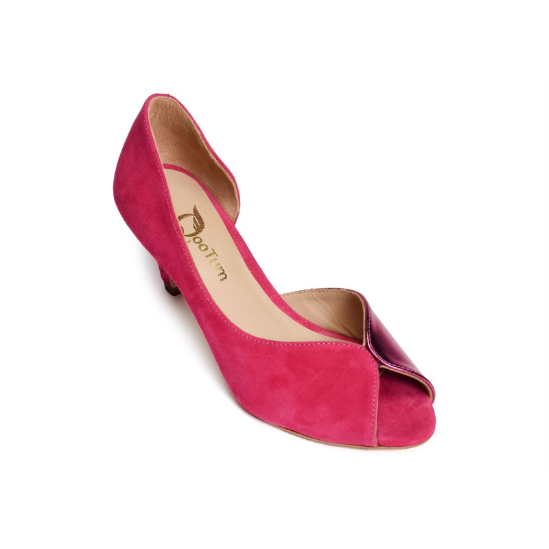 13470 Fuchsia, Peep toes Qootum