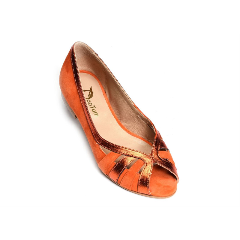 13490 Orange, Peep toes Qootum