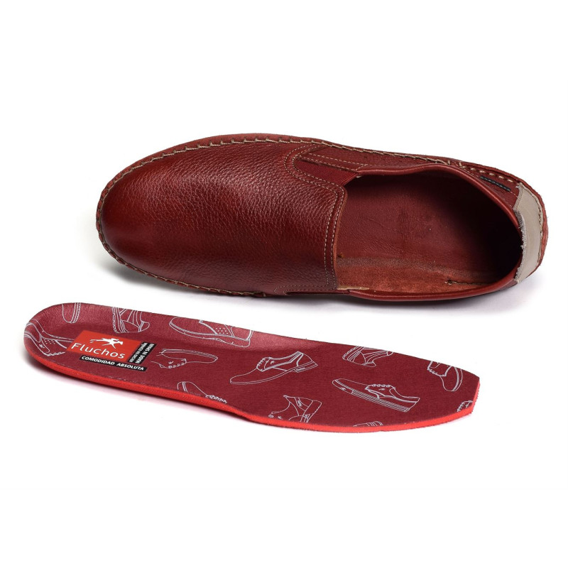 DORIAN F1174 Rouge, Mocassins Fluchos