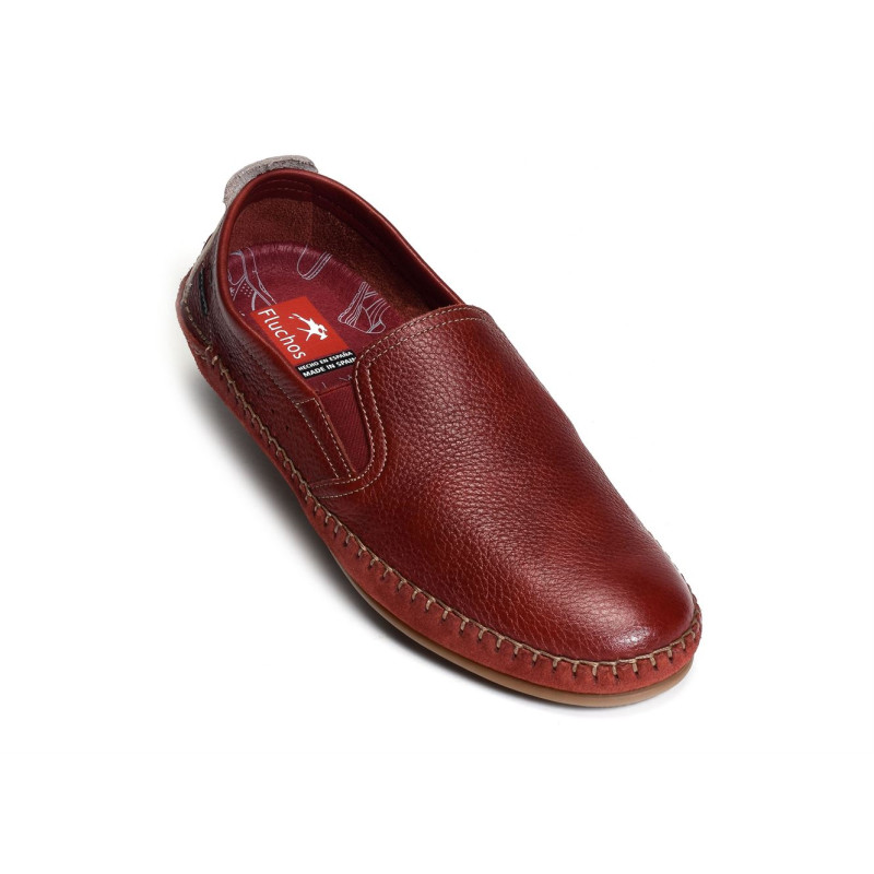 DORIAN F1174 Rouge, Mocassins Fluchos