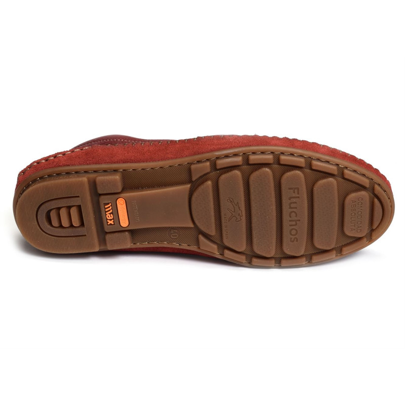 DORIAN F1174 Rouge, Mocassins Fluchos