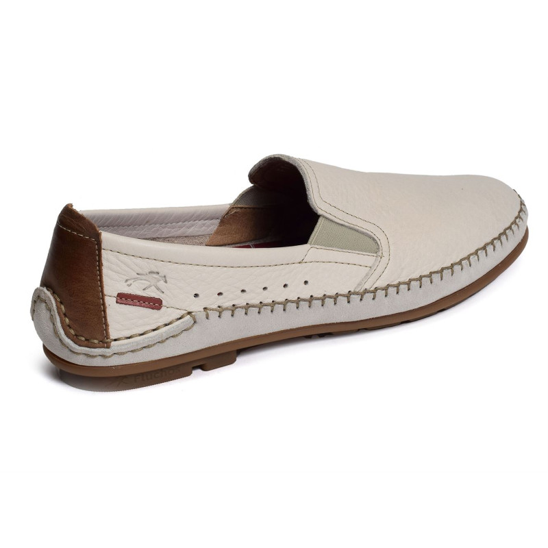 DORIAN F1174 Blanc, Mocassins Fluchos