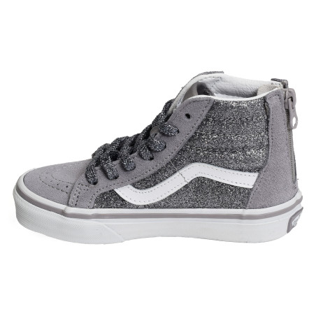 UY SK8 HI ZIP GLITTER Argent, Baskets montantes Vans