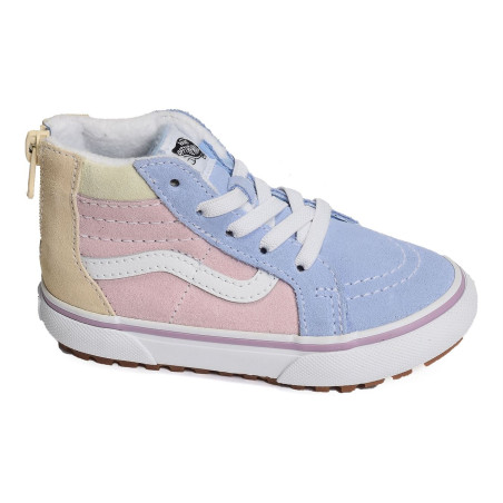 TD SK8 HI BB ZIP Bleu Rose, Baskets montantes Vans