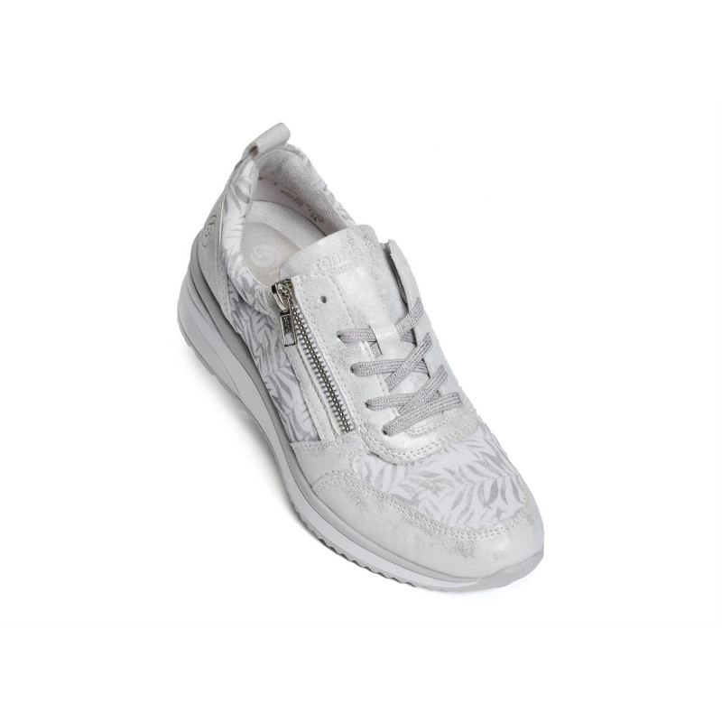 D2401 Blanc Argent, Baskets running Remonte