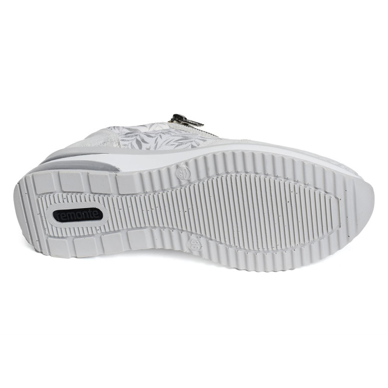 D2401 Blanc Argent, Baskets running Remonte