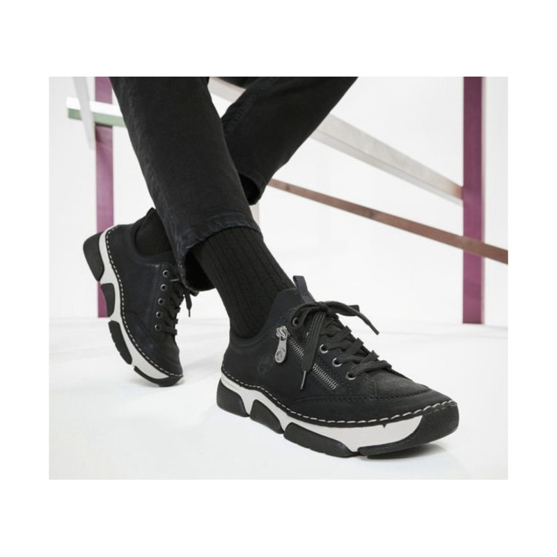 45973 Noir, Sneakers basses Rieker