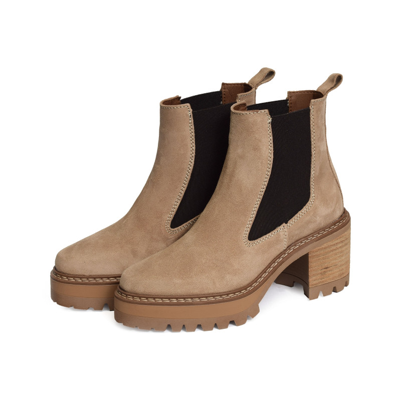 NEW AMELIE 2436 Beige, Chelsea boots Alpe