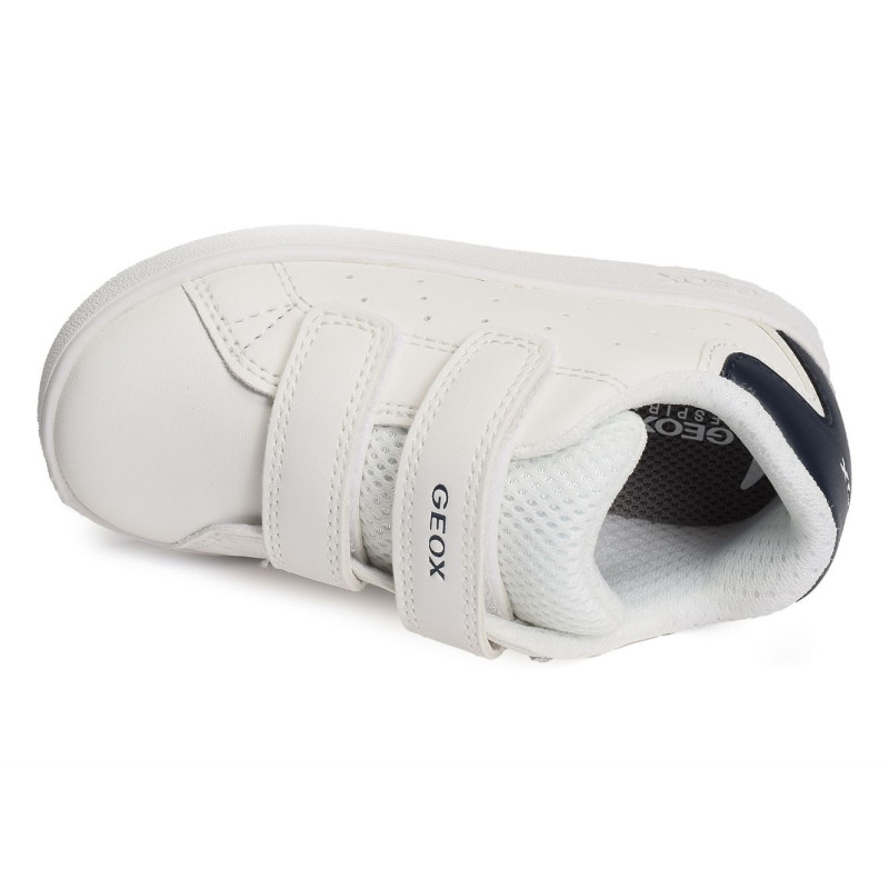 B ECLYPER BOY A Blanc Marine, Sneakers basses Geox