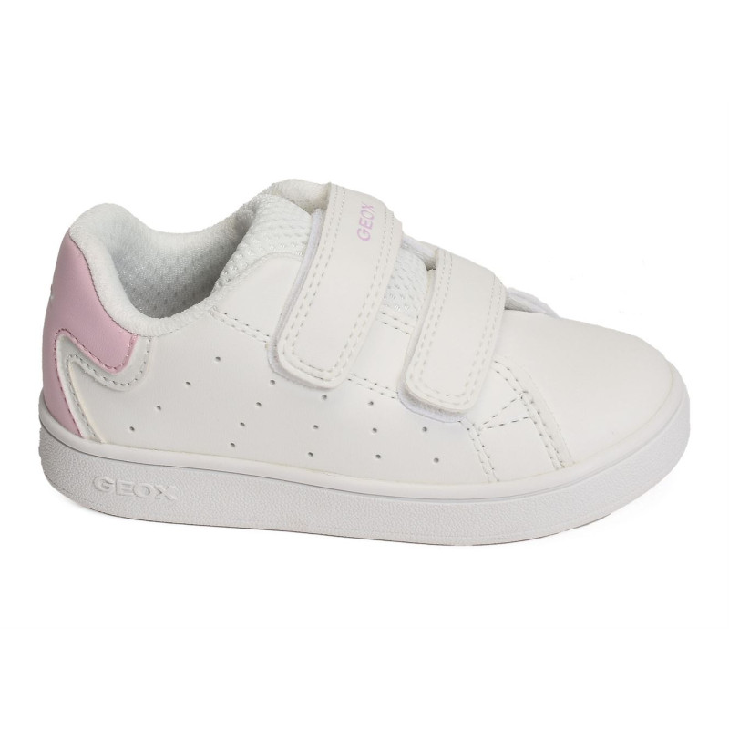 B ECLYPER GIRL A Blanc Rose, Sneakers basses Geox