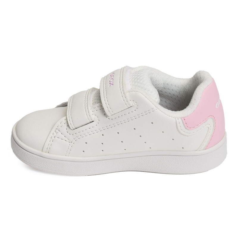 B ECLYPER GIRL A Blanc Rose, Sneakers basses Geox