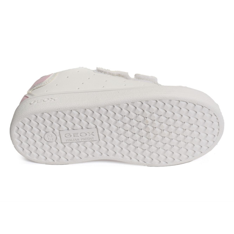 B ECLYPER GIRL A Blanc Rose, Sneakers basses Geox