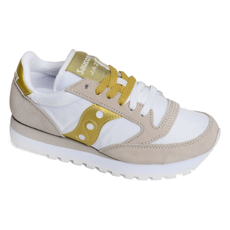 JAZZ ORIGINAL W Blanc Or, Baskets running Saucony