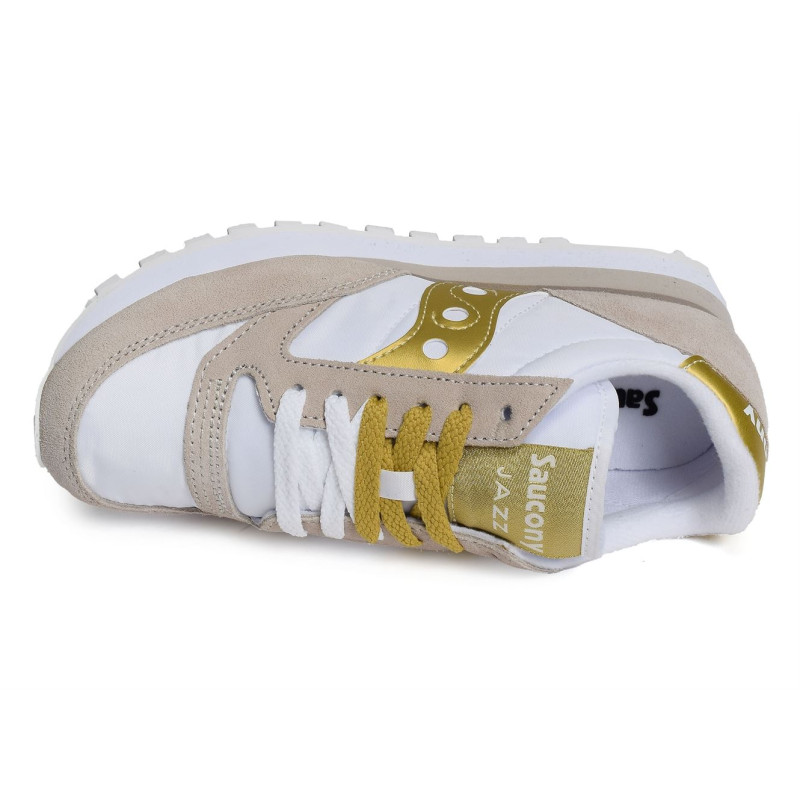 JAZZ ORIGINAL W Blanc Or, Baskets running Saucony