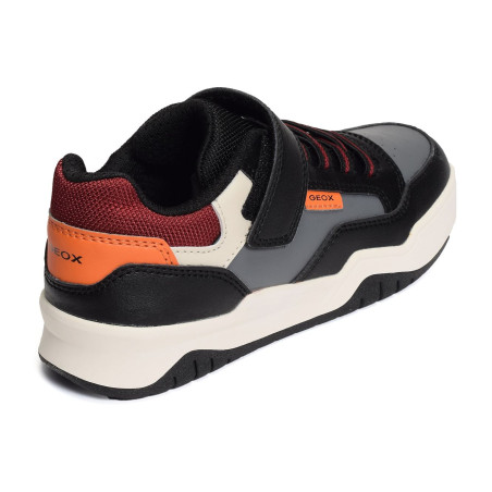 J PERTH BE Noir Orange, Sneakers basses Geox