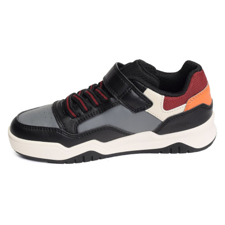 J PERTH BE Noir Orange, Sneakers basses Geox