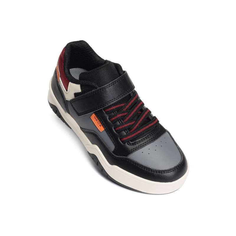 J PERTH BE Noir Orange, Sneakers basses Geox