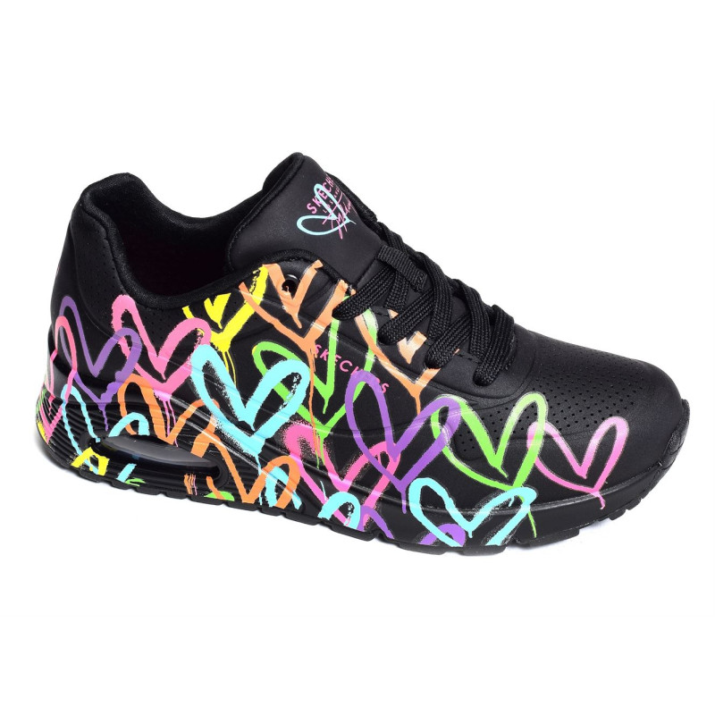 UNO HIGHLIGHT LOVE Noir Multicolore, Sneakers basses Skechers