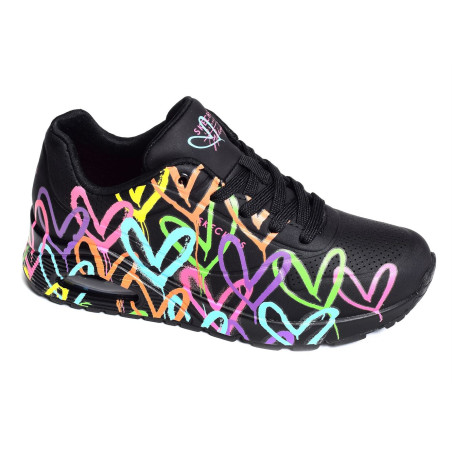 UNO HIGHLIGHT LOVE Noir Multicolore, Sneakers basses Skechers