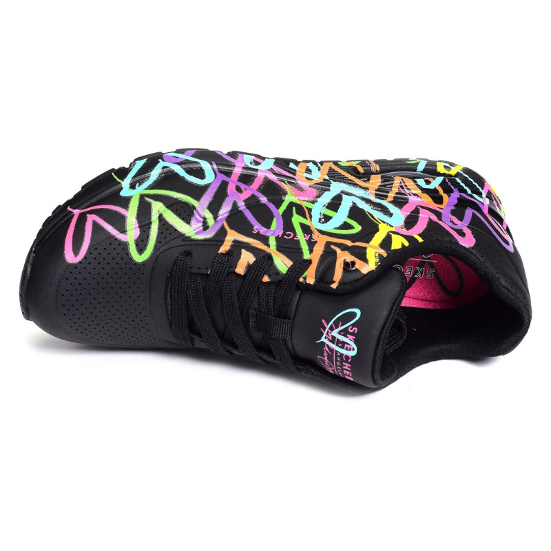 UNO HIGHLIGHT LOVE Noir Multicolore, Sneakers basses Skechers