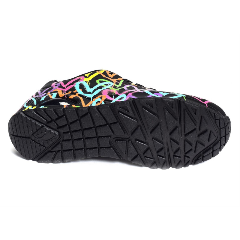 UNO HIGHLIGHT LOVE Noir Multicolore, Sneakers basses Skechers