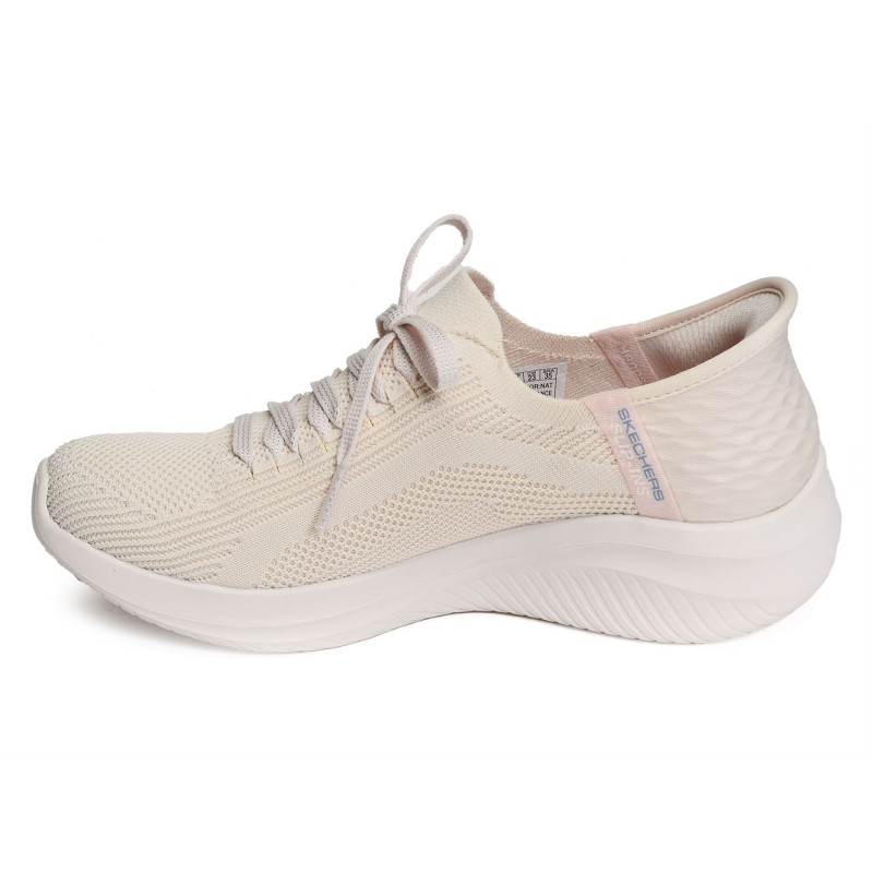 ULTRA FLEX 3.0 BRILLANT PATH Beige, Baskets running Skechers