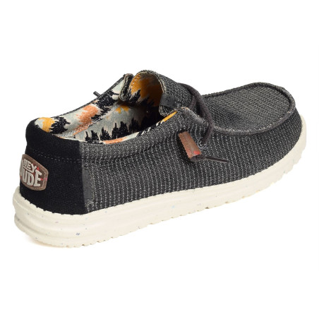 WALLY KNIT Anthracite, Chaussures basses HeyDude