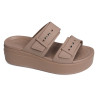  BROOKLYN BUCKLE LOW WEDGE Taupe