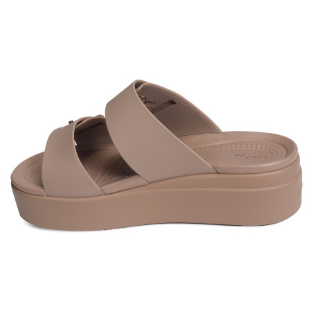 BROOKLYN BUCKLE LOW WEDGE Taupe, Mules Crocs