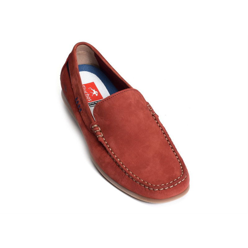 TROY F1729 Rouge, Mocassins Fluchos