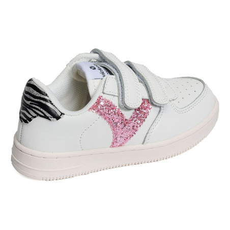 1124106 Blanc Rose, Sneakers basses Victoria