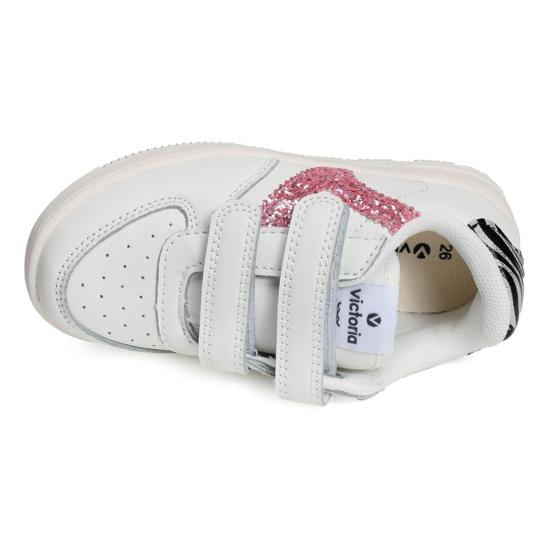 1124106 Blanc Rose, Sneakers basses Victoria