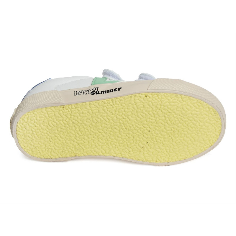 1065179 Blanc Vert, Sneakers basses Victoria