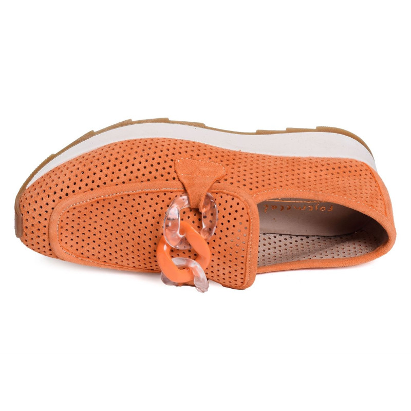 FRENEY Orange, Mocassins Rosemetal