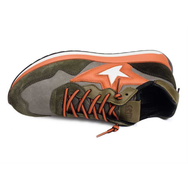 C1311 Kaki Orange, Baskets running Cetti