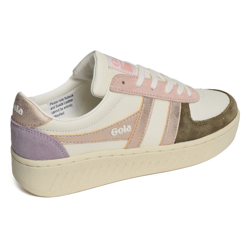 GRANDSLAM QUADRANT TRAINERS W Blanc Rose, Sneakers basses Gola