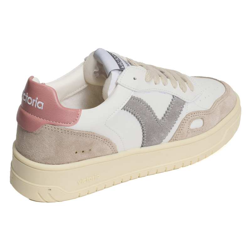 1257101 Blanc Rose, Sneakers basses Victoria