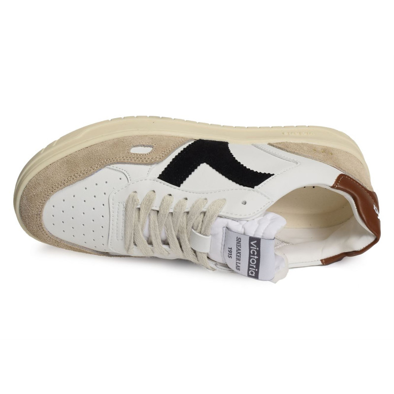 1257101 Blanc Camel, Sneakers basses Victoria