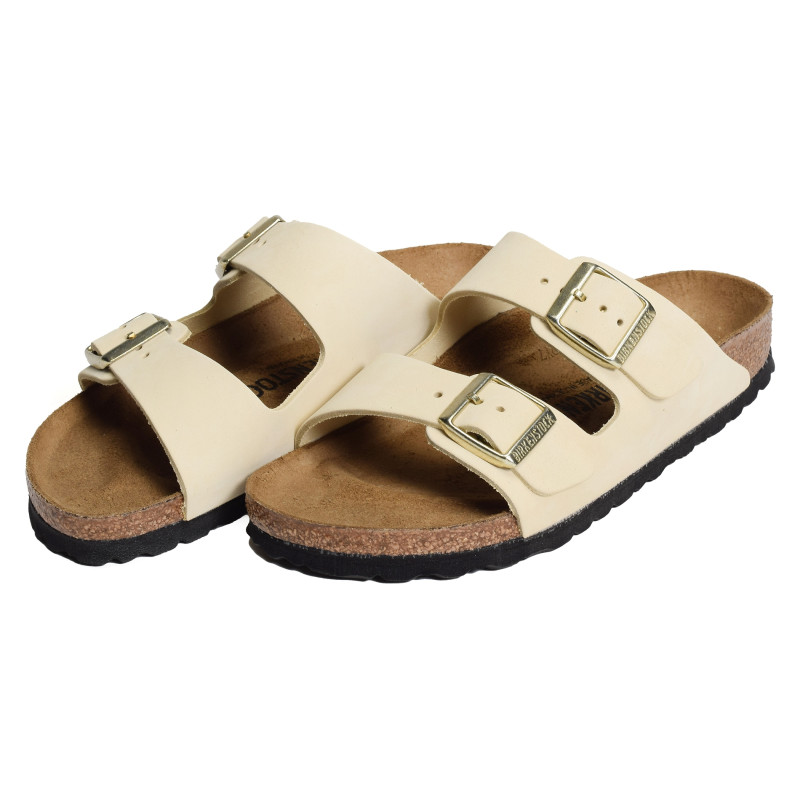 ARIZONA CUIR W Ecru, Mules Birkenstock