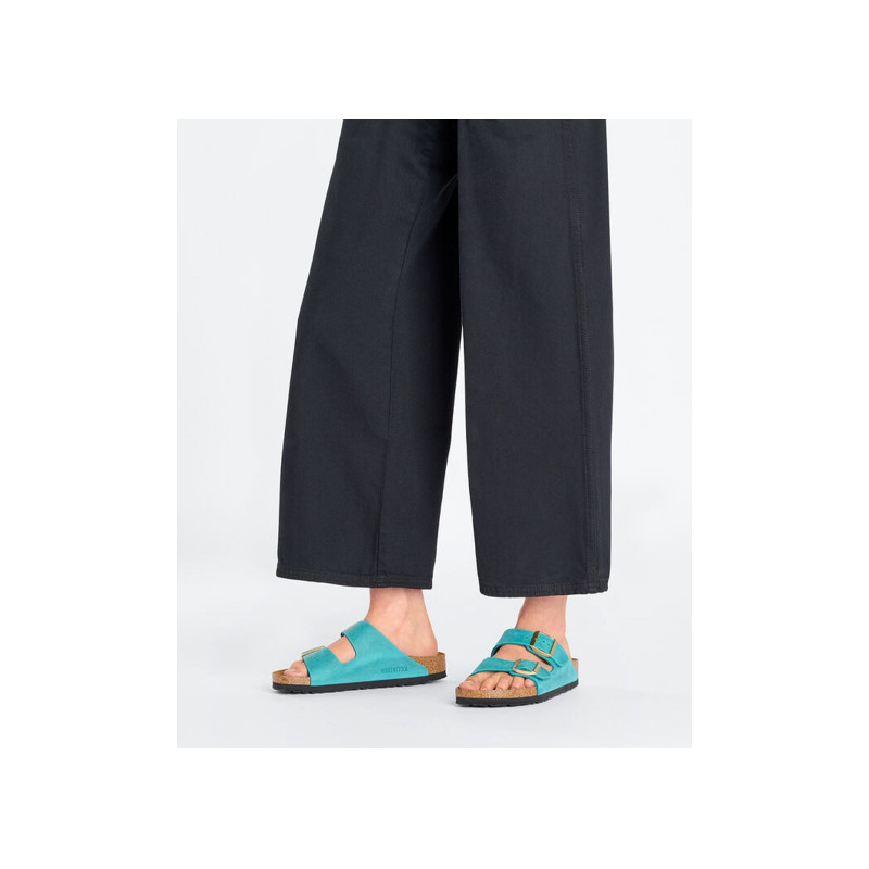 ARIZONA CUIR W Bleu, Mules Birkenstock