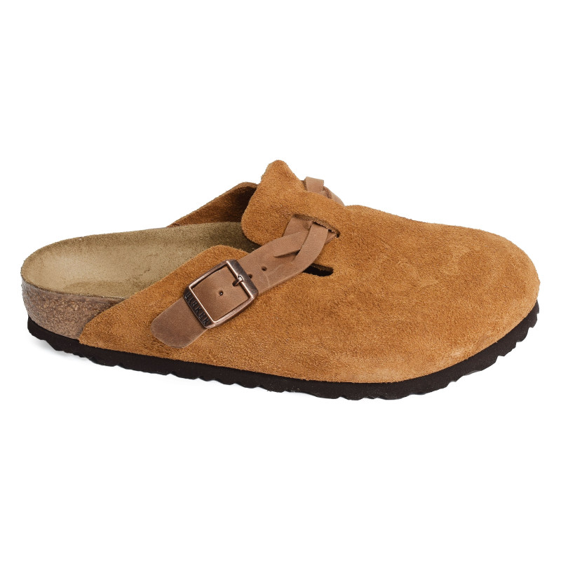 BOSTON BRAIDED Camel, Sabots Birkenstock