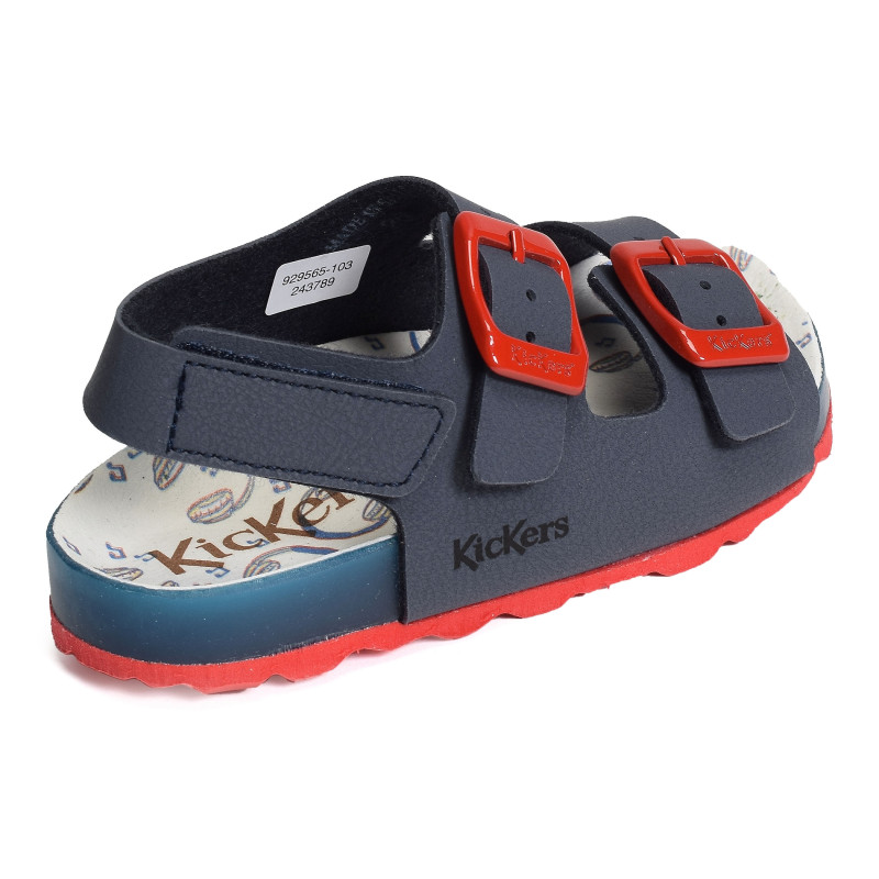 SUNYVA BOY Marine Rouge, Sandales plates & Nu-Pieds Kickers