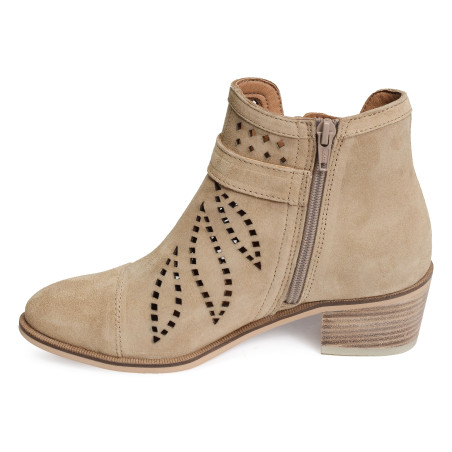 NELLY 5054 Beige, Bottines Alpe