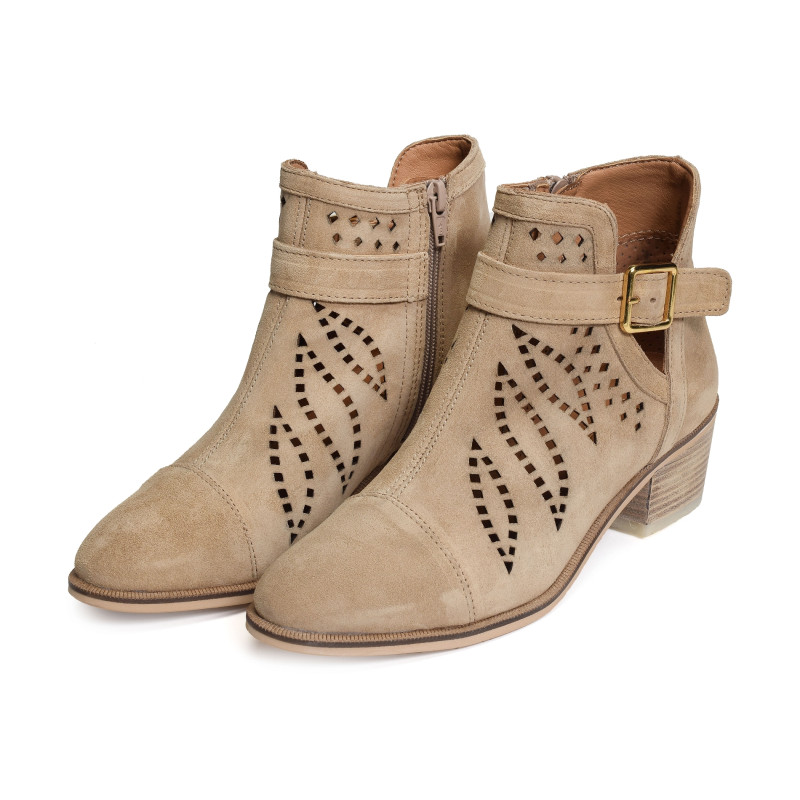 NELLY 5054 Beige, Bottines Alpe