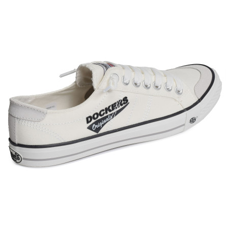 30ST027 Blanc, Chaussures basses Dockers