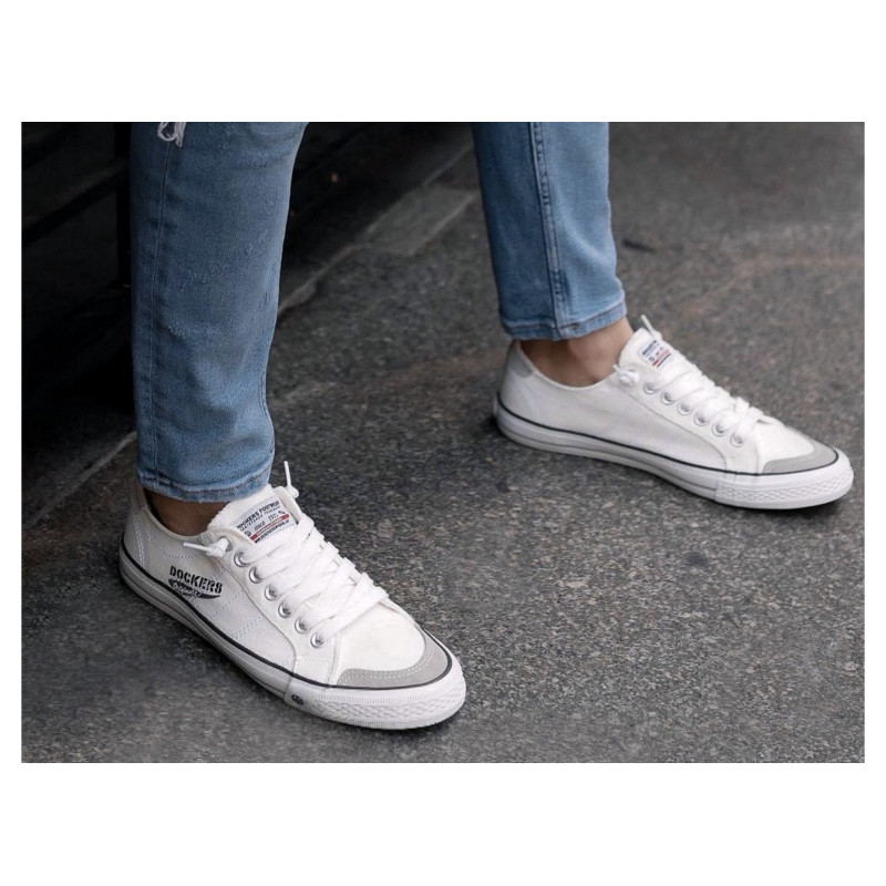 30ST027 Blanc, Chaussures basses Dockers