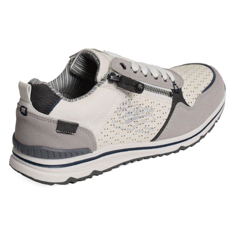 54MO001 Blanc Gris, Sneakers basses Dockers