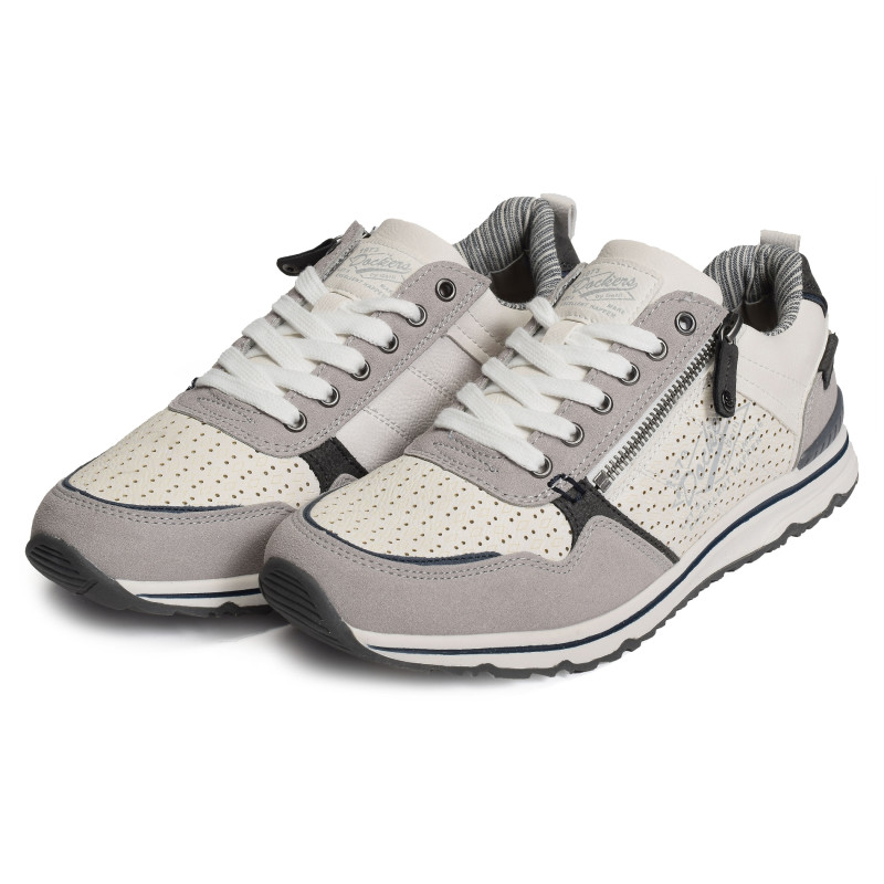 54MO001 Blanc Gris, Sneakers basses Dockers