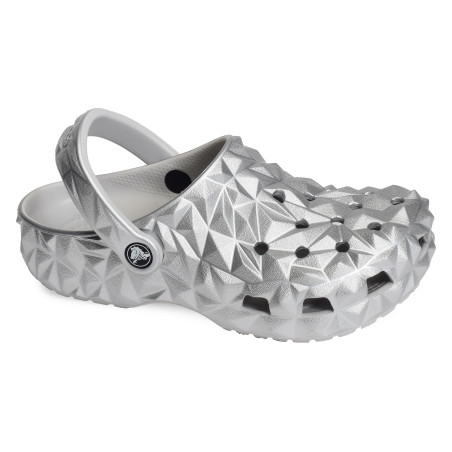 CLASSIC GEOMETRIC CLOG Argent, Sabots Crocs