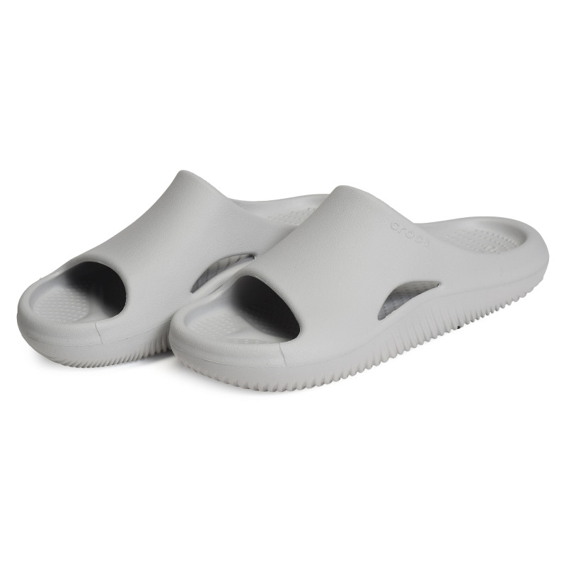 MELLOW RECOVERY SLIDE Gris Clair, Claquettes Crocs